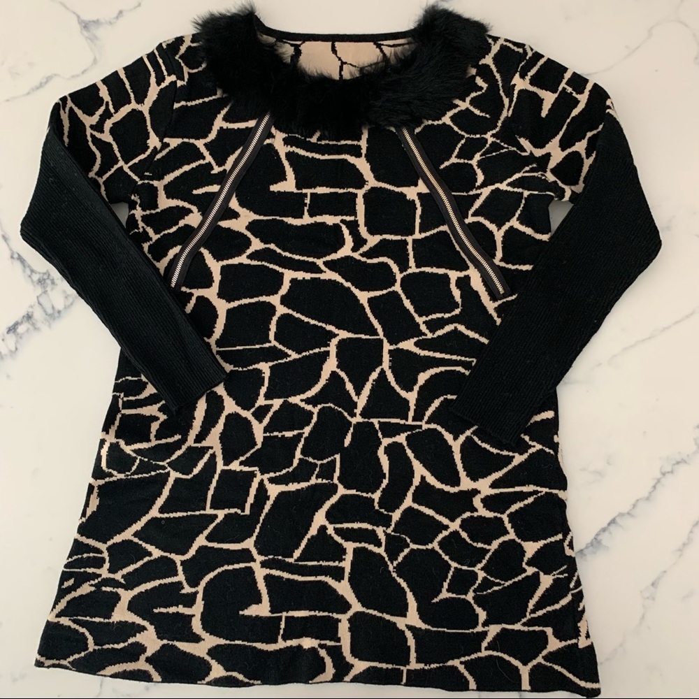 Women’s Tunics Sweatshirt, Black Jacquard.